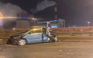 ДТП на КАД Петербурга спровоцировало ночную пробку