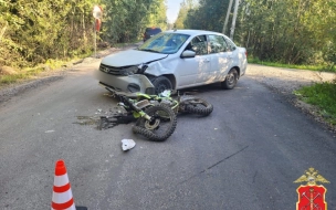 В ДНТ "Дрыжики" подростки на мотоцикле попали в ДТП