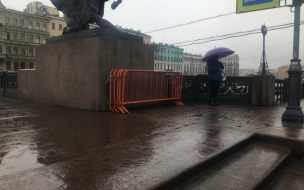 Вдоль Невского проспекта заготовлены заборы в преддверии несогласованного митинга