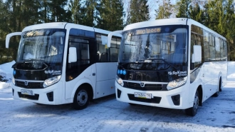 На 11 автобусных маршрутах в Ленобласти обновлён подвижной состав