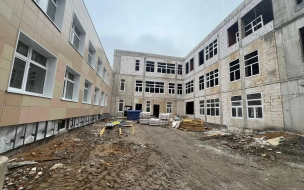 В Красном Селе продолжается реконструкция Лицея № 369 