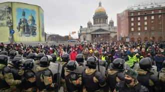 В 2021 году в Петербурге составили более 2 тысяч протоколов за участие в митингах