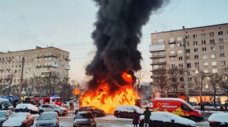 В "ДомТрансавто" прокомментировали возгорание автобуса на Ленинском проспекте