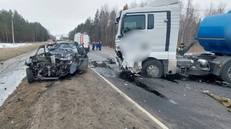 Водитель Рено погиб в аварии на автодороге "Южное полукольцо"