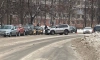 Hyundai Solaris влетел в припаркованные машины на Маршала Тухачевского