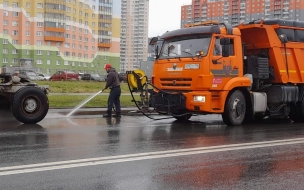 Более 10 тысяч кубометров воды ежедневно используется для мытья улиц Петербурга
