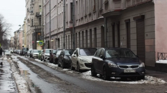 В Петербурге могут начать штрафовать водителей за парковку на эксплуатационной разметке