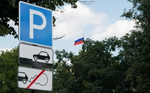 Зону платной парковки в центре Петербурга отметят синей разметкой