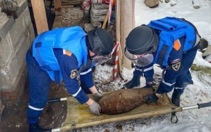 У входа в Верхний сад Петергофа нашли авиабомбу времен ВОВ