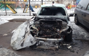 В Шушарах обнаружили сгоревшую машину каршеринга