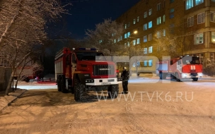 В Красноярске загорелся ковидный госпиталь