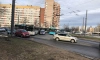 На проспекте Ветеранов столкнулись автобус, троллейбус и иномарка