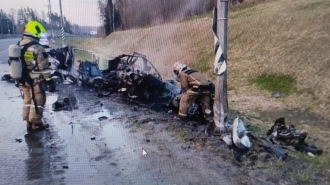 Полиция проводит проверку по факту возгорания автомобиля  на автодороге "Сортавала"