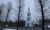 В Петербурге с колокольни Николо-Богоявленского Морского собора сняли леса 