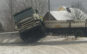 В Рябово сложился грузовик