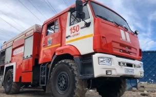 В Выборгском районе Петербурга вспыхнула кабина строительного крана