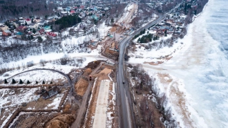 Строители в Ленобласти приступили к установке опор нового моста через Мойку