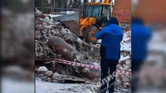 На судостроительном заводе в Понтонном нашли авиабомбу времен ВОВ