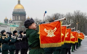 Первая репетиция парада оркестра к Дню Победы прошла в Петербурге