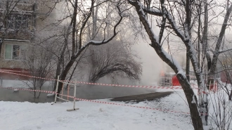 В Московском районе прорвало трубу