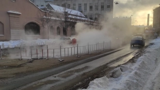 Из-за прорыва трубы в Адмиралтейском районе без тепла остались несколько домов