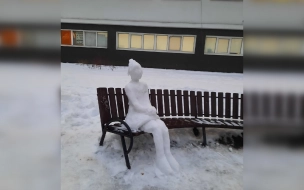 Фото: в Выборге появился снежный скульптор