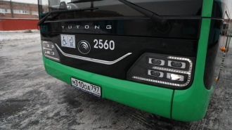 На дорогах Петербурга продолжают тестировать электробус из Китая Yutong