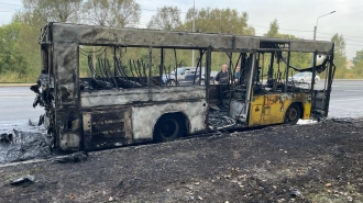 Возбуждено уголовное дело по факту возгорания школьного  автобуса на Маршала Жукова