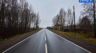 Во Всеволожском районе закончили ремонт трассы между Мяглово и поворотом на Ексолово