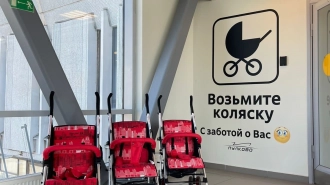 В Пулково теперь можно бесплатно арендовать детскую коляску