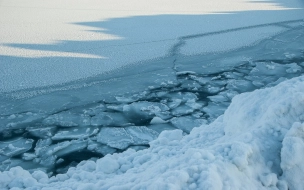 В поселке имени Свердлова нашли обгоревшее тело мужчины на льду Невы