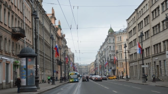 В автобус в центре Петербурга бросили "коктейль Молотова"