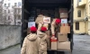 Школьники Василеостровского района передали российским военным 4 тонны подарков