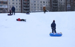 6-летняя девочка в Ленобласти врезалась в столб во время катания на "ватрушке"