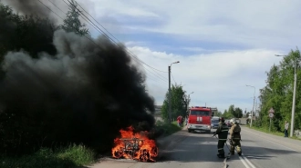 В Сосново сгорел квадроцикл