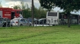 В Колпино произошло ДТП с участием иномарки и пассажирск ...