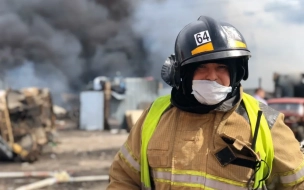 Пожар в Центральном районе тушили 12 спасателей