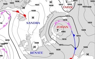Стало известно, чем опасен циклон "Зохан" и какую погоду он принесет в Петербург
