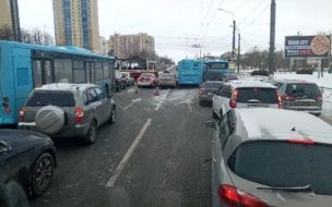 Массовая авария с лазурным автобусом произошла в воскресенье на Маршала Жукова 