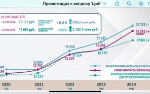 В Ленобласти планируют увеличить МРОТ до 20 125 рублей