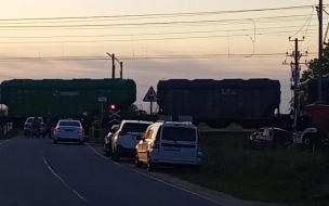 Нетрезвый водитель Chevrolet врезался в поезд в Волосовском районе