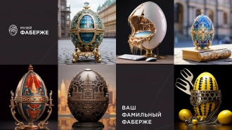Петербуржцы могут создать своё уникальное яйцо Фаберже с помощью нейросети