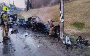 Полиция проводит проверку по факту возгорания автомобиля  на автодороге "Сортавала"