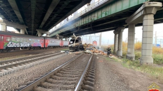 Авария с фурой на Московском шоссе не повлияла на движение поездов