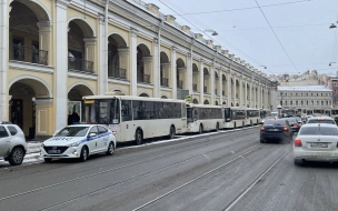 У Гостиного двора заметили "заказные" автобусы с полицейскими