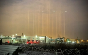 В Ленобласти заметили необычное явление "световые столбы"