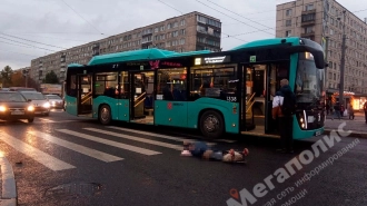 Автобус сбил пенсионерку у метро "Улица Дыбенко"
