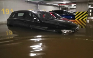 В новом ЖК на Заневском проспекте затопило паркинг