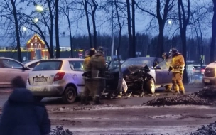 В Горелово при столкновении автомобилей пострадали два человека