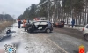 В ДТП на дороге "Санкт-Петербург – Ручьи" погиб водитель Volkswagen Golf